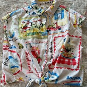 Haver & Blair London Colorful Graphic Women's Crop Top